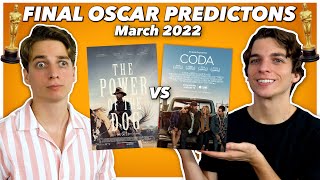 FINAL 2022 Oscar Predictions!!