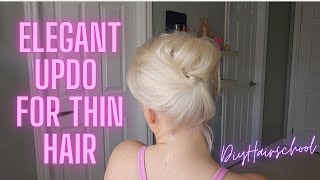 Easy Twisty Updo Tutorial | Beginner-Friendly & Perfect for Thin Hair!