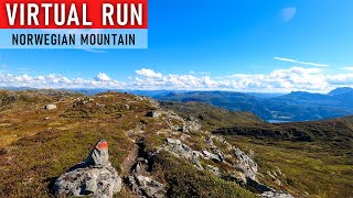 Virtual Run | Mountain Ridge Trail Running | Norwegian Fjords Treadmill Workout