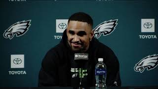 Eagles Jalen Hurts: “Good” with AJ Brown + Brandon Graham Spoke “Out of Place”