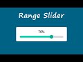 Java Script Range Slider | Custom Range Slider JS