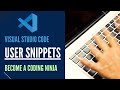 Visual Studio Code User Snippets - Improve Coding Productivity