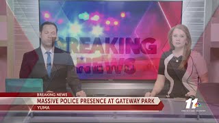 Massive Police Presence At Gateway Park