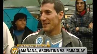 Visión Siete: Eliminatorias Brasil 2012: Argentina vs. Paraguay, por la TV Pública