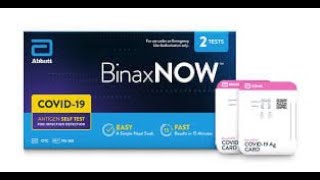 BinaxNOW at home Covid-19 Testing Kit/ Walgreens Purchase!