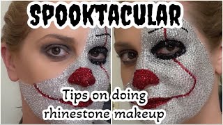 SPOOKTACULAR: IT 🤡 | EVERYTHING YOU NEED TO KNOW ABOUT APPLYING RHINESTONES TO YOUR FACE | 2022 |