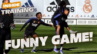 TAG, YOU'RE IT! Fun at Real Madrid training session!