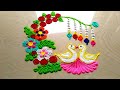 Very innovative and BEAUTIFUL rangoli design | easy and simple lovebirds rangoli #459