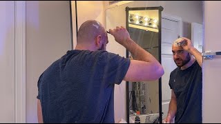 Razor Shaving My Head for the First Time