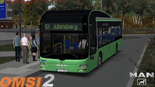 Omsi 2 - Rheinhausen - Line 51 - MAN Lion's City Hybrid