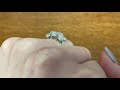 3 stone gia certified antique cushion cut diamond engagement ring westchester ring hand video