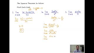 Trig Limits & the Squeeze Theorem