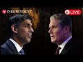 Live: Prime minister Keir Starmer faces Rishi Sunak at PMQs