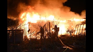 Großbrand auf 200 Quadratmetern in Reinickendorf