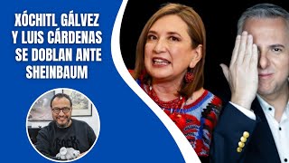 Xóchitl Gálvez y Luis Cárdenas se doblan ante Claudia Sheinbaum. ¡Y hasta le aplauden!