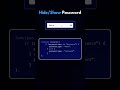 Password Hide/Show #password #hide #show #javascript  #coding #programming #html #web #tech #design