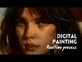 Portrait digital painting in real time (Clip Studio)