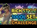 SPECIAL 100 DLS RICH STYLE SET CHALLENGE (NEW SET!!) | Growtopia - Set Challenge #285