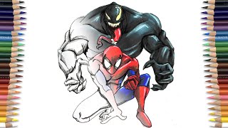 SPIDER-MAN X VENOM Coloring Page | Daydream - Haunted House - With You [NCS Release]