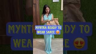 Myntra ready to wear saree for weddings 😍 #beinganshu #myntrafinds #myntrahaul