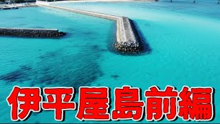 【伊平屋島】巨大魚が居ると噂の防波堤に行ってみた！