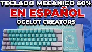 Teclado Mecanico Gamer En Español 60% - Creators de Ocelot Gaming (CandyBlue 60-OC)