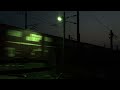 【鉄道動画】夜明け前を疾走する「押し桃」牽引の3051レ