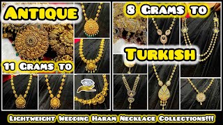 8 Grams to Turkish/ 11 Grams to Antique Wedding Necklace Haram Collections/Huge Restocked /916