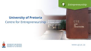 Entrepreneurship at the University of Pretoria