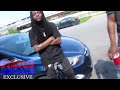 Skin Bone & Shakey Get Into Argument On The Block At Video Shoot- [Funny Clip]