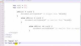 JavaScript Tutorial - 14 - Condition Operators