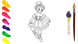 LET'S COLOR THE BALLERINA