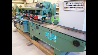 Chicagowood AB ltd shows a Wenig 6 head planer Moulder- test running