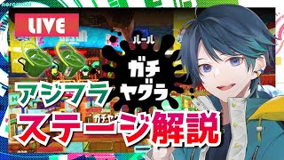 【スプラ解説】ヒッセンヒューでアジフライスタジアムのガチヤグラステージ解説！【ウデマエX】