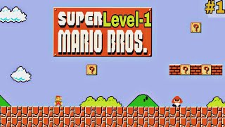 Super Mario Bros. (1985) full walkthrough game Level-1 NES  || computer Game #1