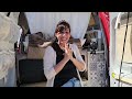 solo woman s remarkable tiny transit connect van no build van life