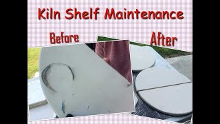 Kiln Shelf Maintenance, how I clean and kiln wash my kiln shelves: TNL Pottery - A Potters Journey