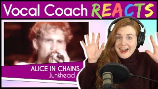 Vocal Coach reacts to Alice In Chains - Junkhead (Layne Staley Live)