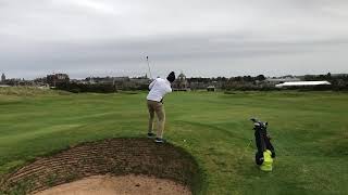 Matt's Approach on 18th Hole at the New Course