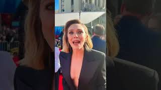 Elizabeth Olsen on the Red Carpet of Doctor strange and the Multiverse of Madness