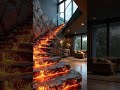 nature’s fury and beauty collide in this incredible staircase 🌊🔥 home epoxydesign epoxyart