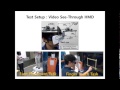 A preliminary investigation of human adaptations for various virtual eyes in video see-through HMDS