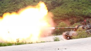 ROK Army main battle tanks in action (K1, K2 Black Panther, M48A5 Patton)