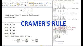 How to Solve a System of Equations Using Cramer's Rule with Python and Numpy