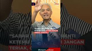 Begini reaksi Ganjar saat tiba-tiba diteriaki sebuah pertanyaan oleh mahasiswa UI #shorts