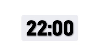 22 Minute Timer - Minimal Countdown Timer [Light Theme]