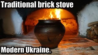 Traditional Ukrainian Brick Stove Review #ukraine, #brickstove