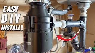 How To Install A Garbage Disposal For The First Time! InSinkErator Badger Universal Series! DIY