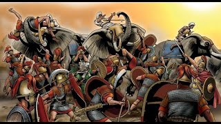 The Battle of Zama 202 BC.