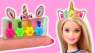 24 DIY  HACKS AND CRAFTS ~ Miniature Shoes, Backpacks, Pencil cases, Cosmetics,  Unicorn